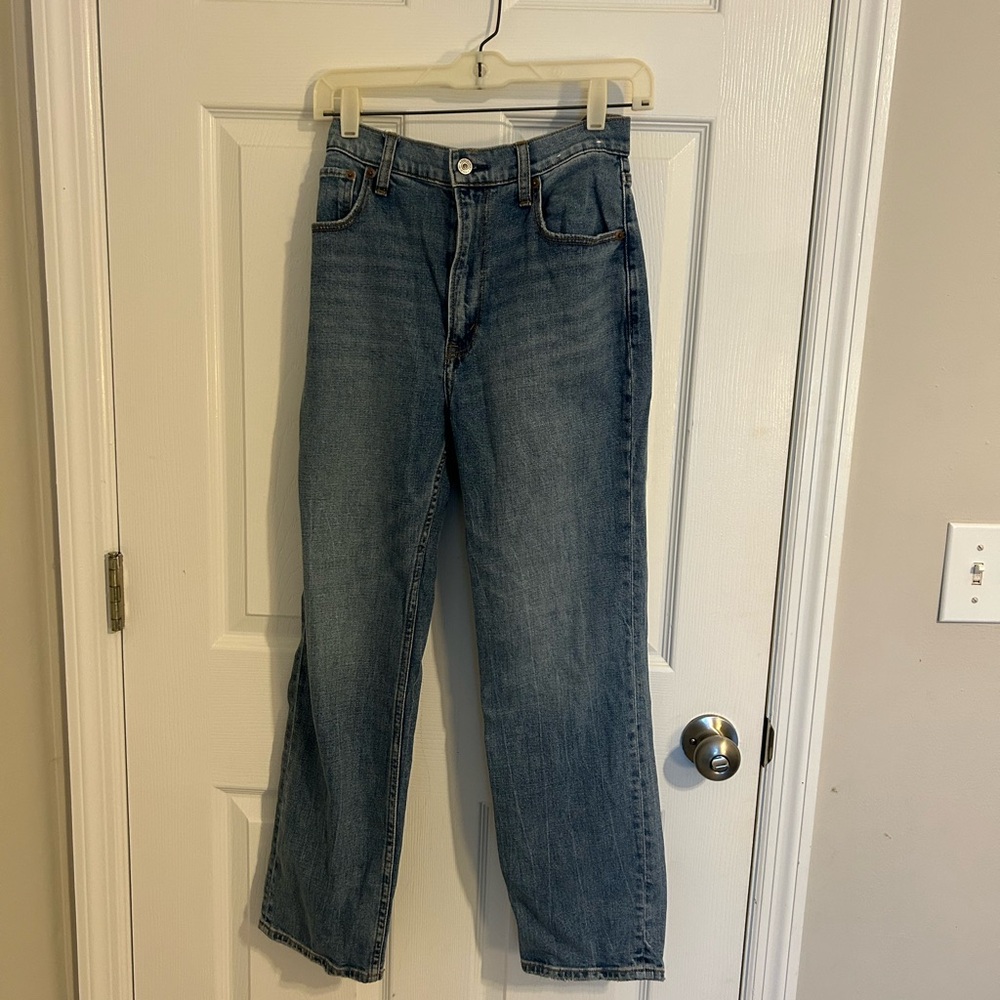 Abercrombie & Fitch Light Blue Ultra High Rise Jeans